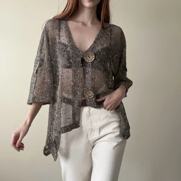 Katie Todd Fishnet Large Ornate Buttons - Picture 11 of 11